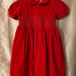 Red Corduroy Dress